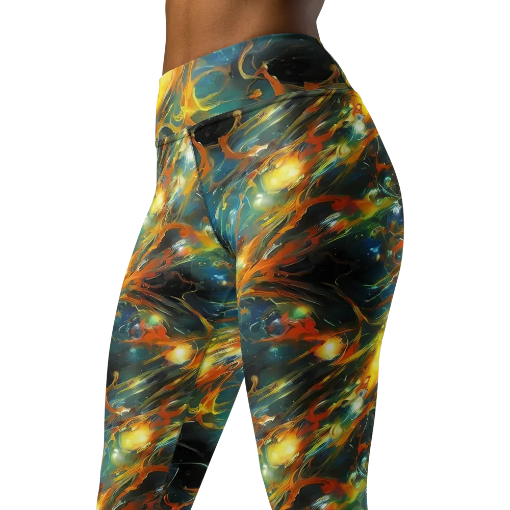 Cheng Wallis Whirl on Yoga Leggings — Left Front