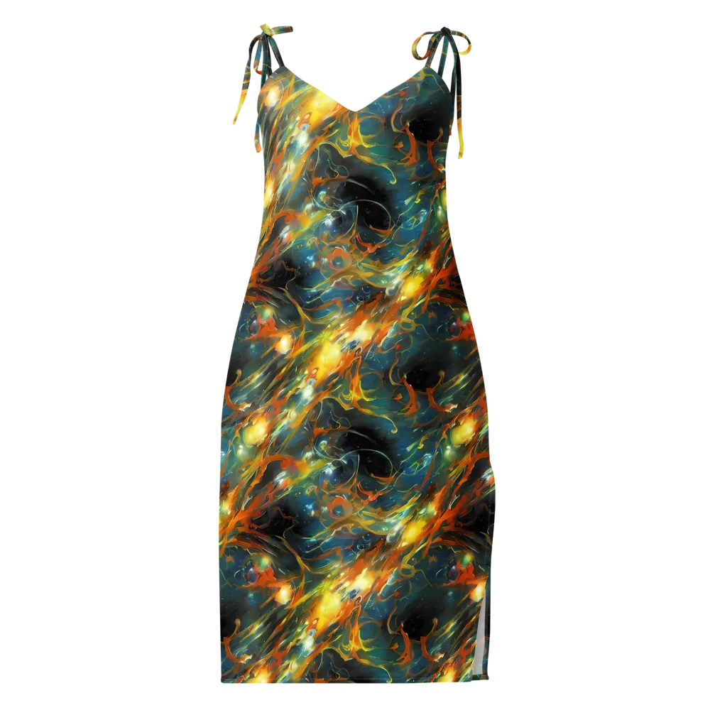 Cheng Wallis Whirl on Slip Dress — Front