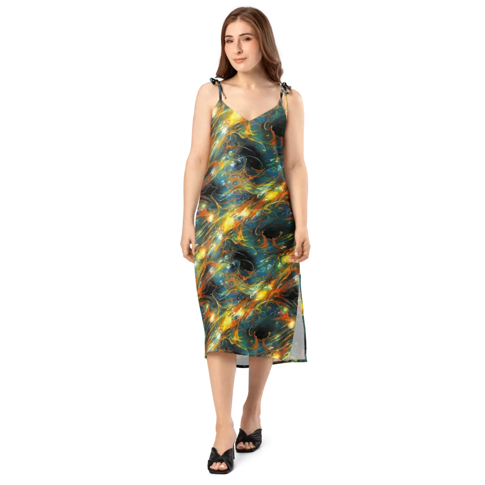 Cheng Wallis Whirl on Slip Dress — Front