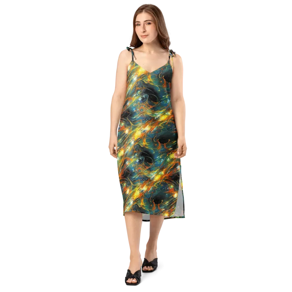 Cheng Wallis Whirl on Slip Dress — Front