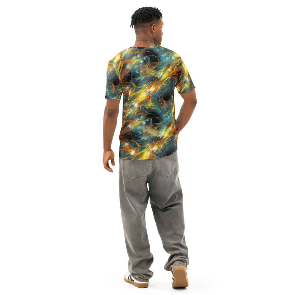 Cheng Wallis Whirl on Men's Cotton Crew Neck T-Shirt — Back