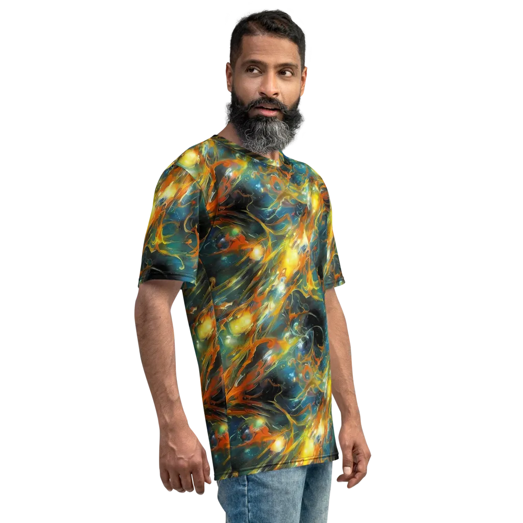Cheng Wallis Whirl on Men's Crew Neck T-Shirt — Right