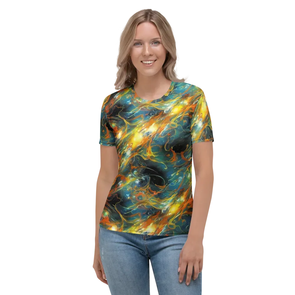 Cheng Wallis Whirl on Women's Crew Neck T-Shirt — Front