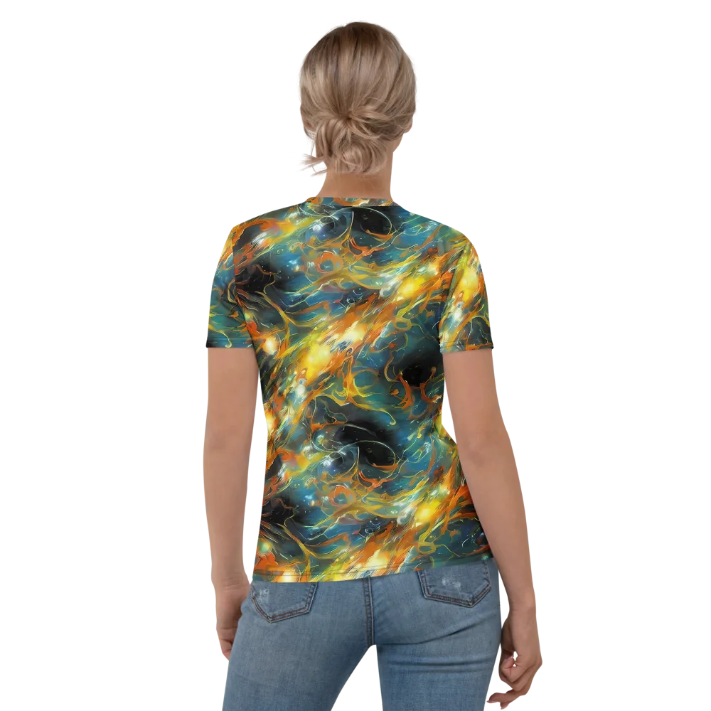 Cheng Wallis Whirl on Women's Crew Neck T-Shirt — Back