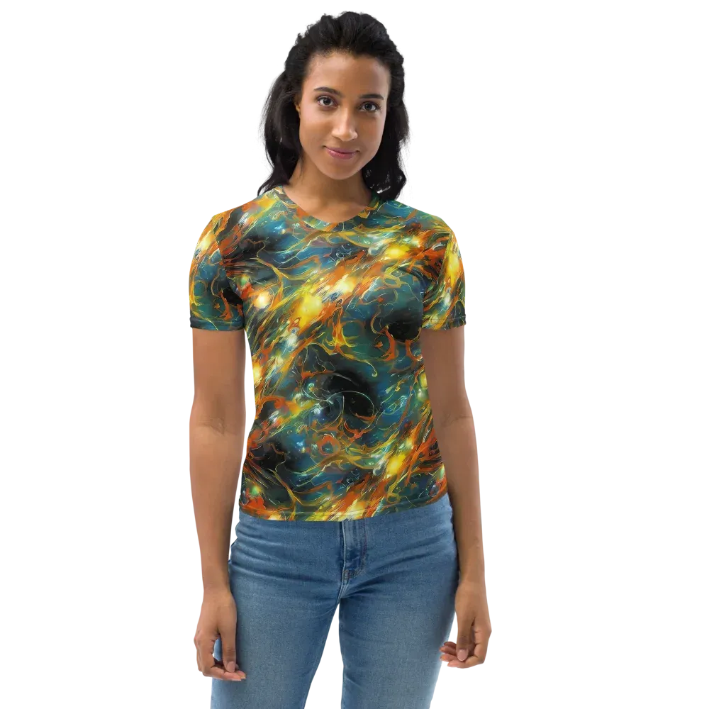 Cheng Wallis Whirl on Women's Crew Neck T-Shirt — Front