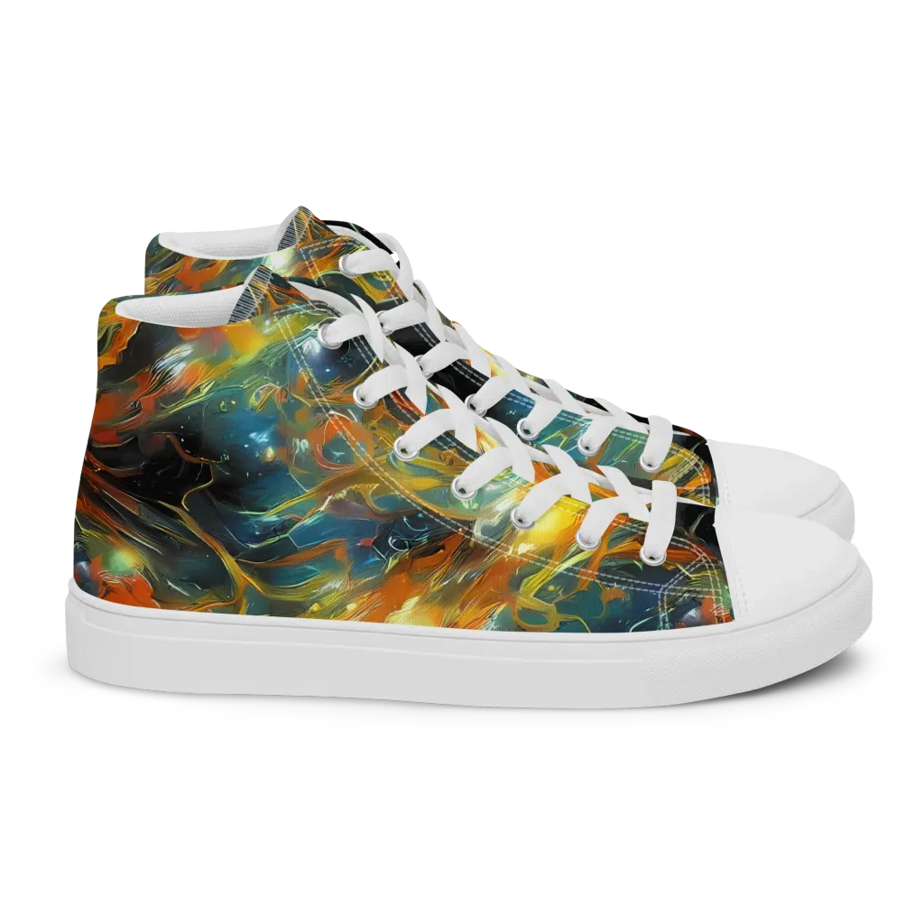 Cheng Wallis Whirl on Women's High Top Canvas Shoes — Right