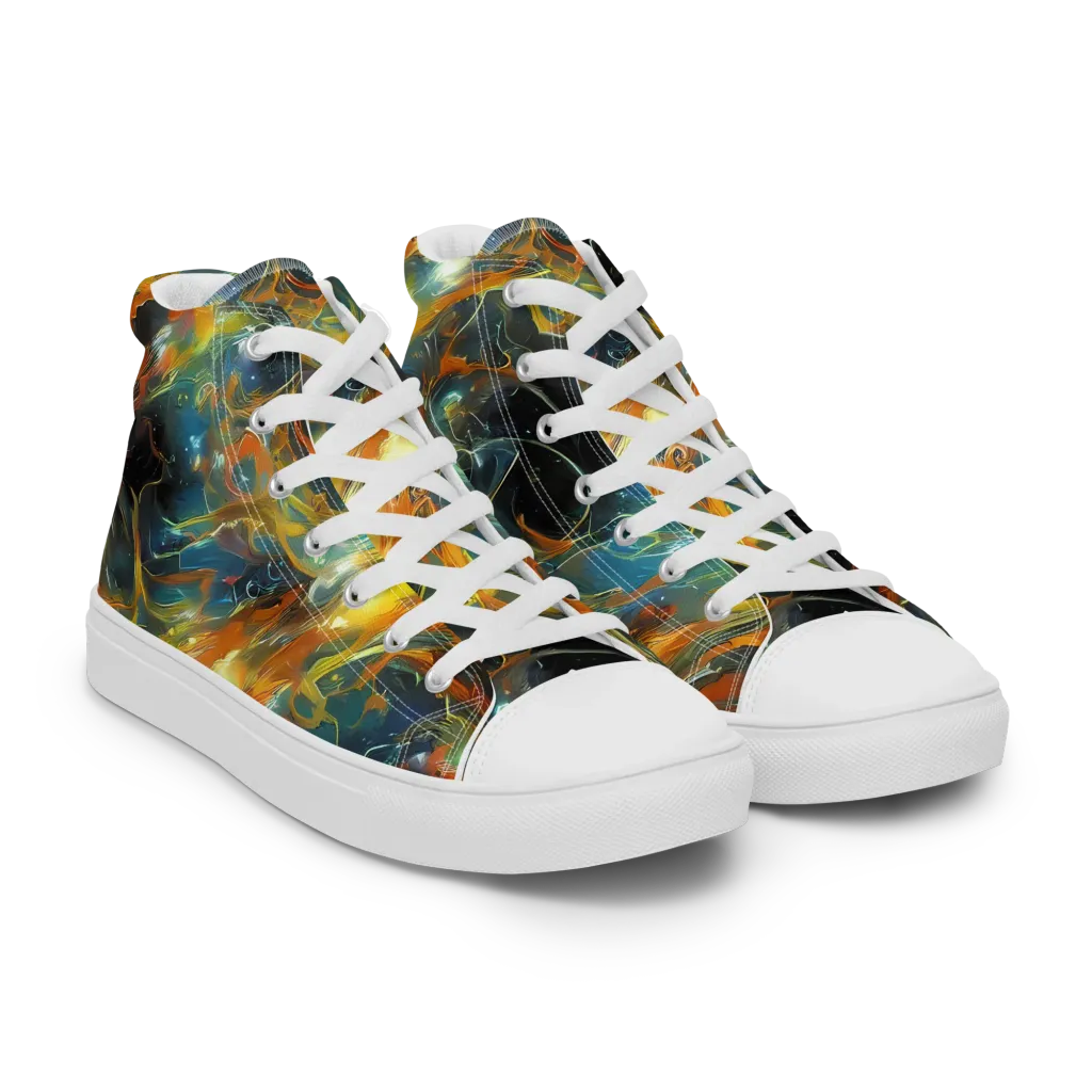 Cheng Wallis Whirl on Women's High Top Canvas Shoes — Right Front