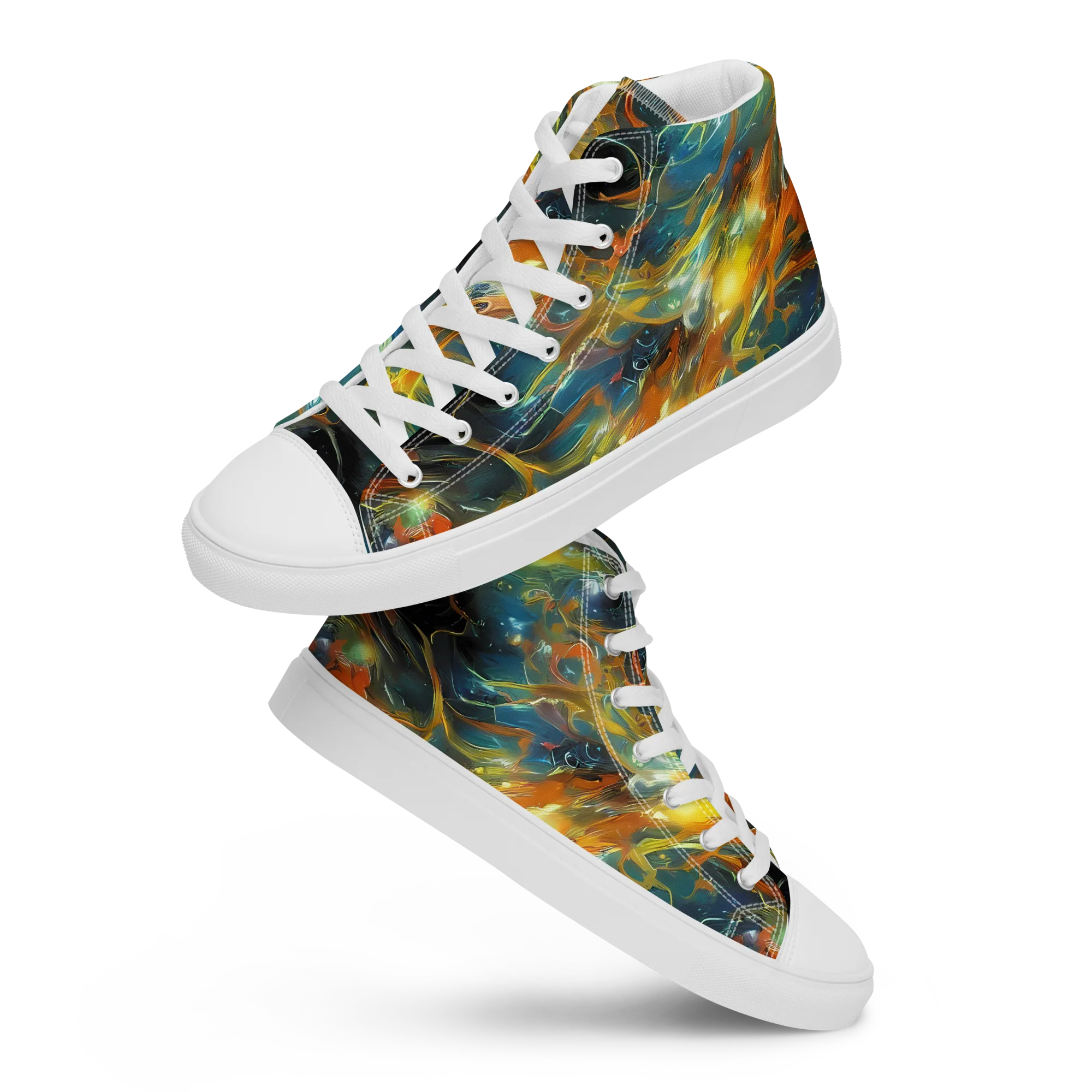 Cheng Wallis Whirl on Women's High Top Canvas Shoes — Front