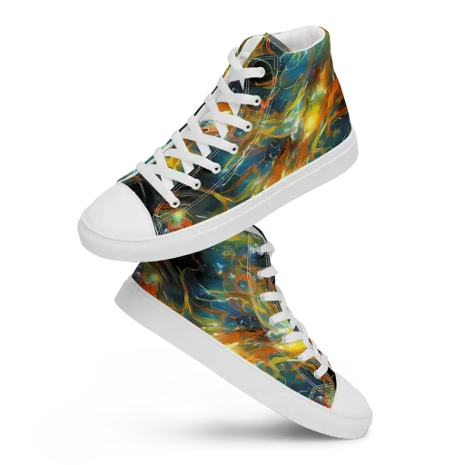 Cheng Wallis Whirl on a Women's High Top Canvas Shoes