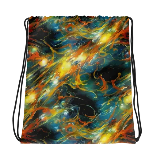 Cheng Wallis Whirl on a Drawstring Bag