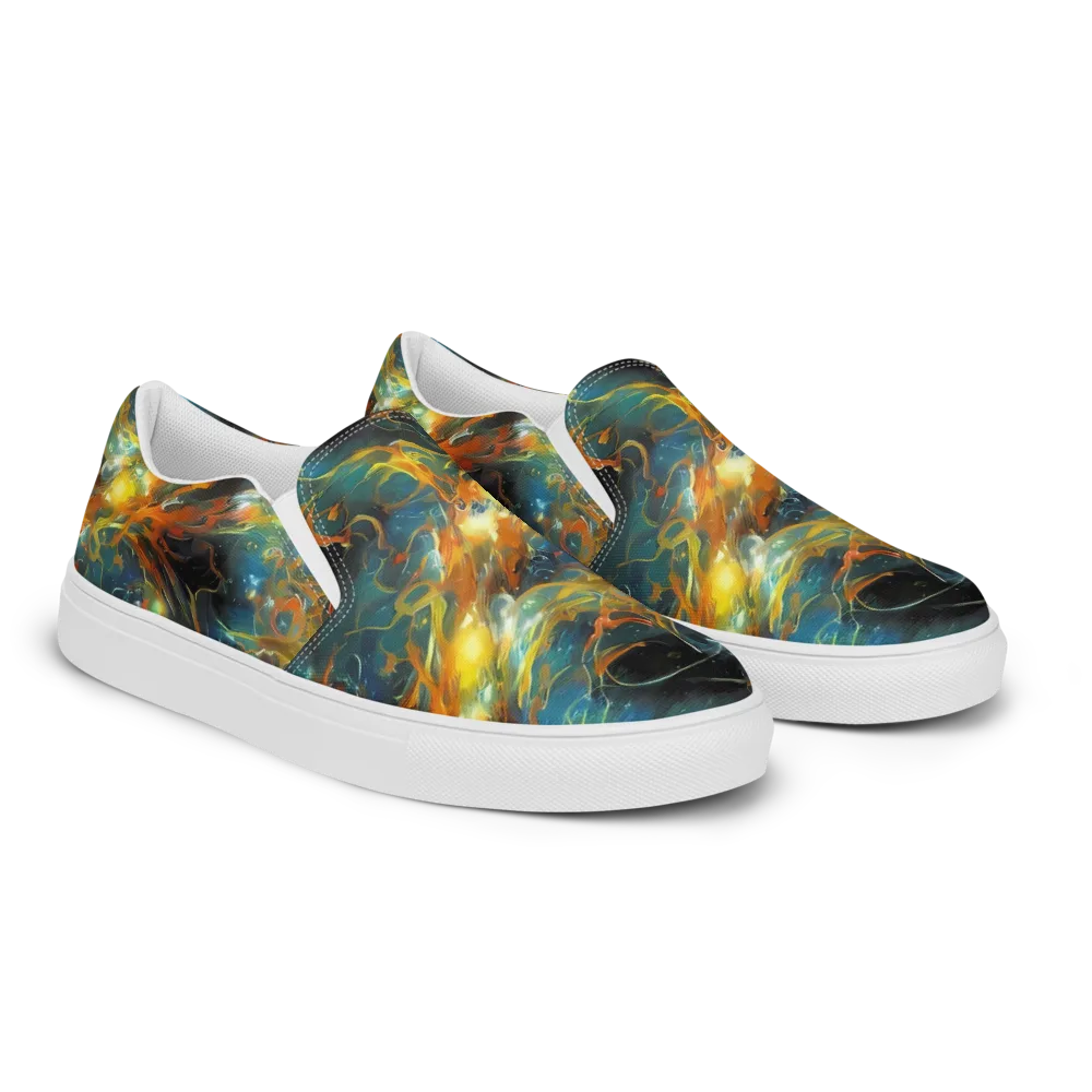 Cheng Wallis Whirl on Women's Slip-On Canvas Shoes — Right Front