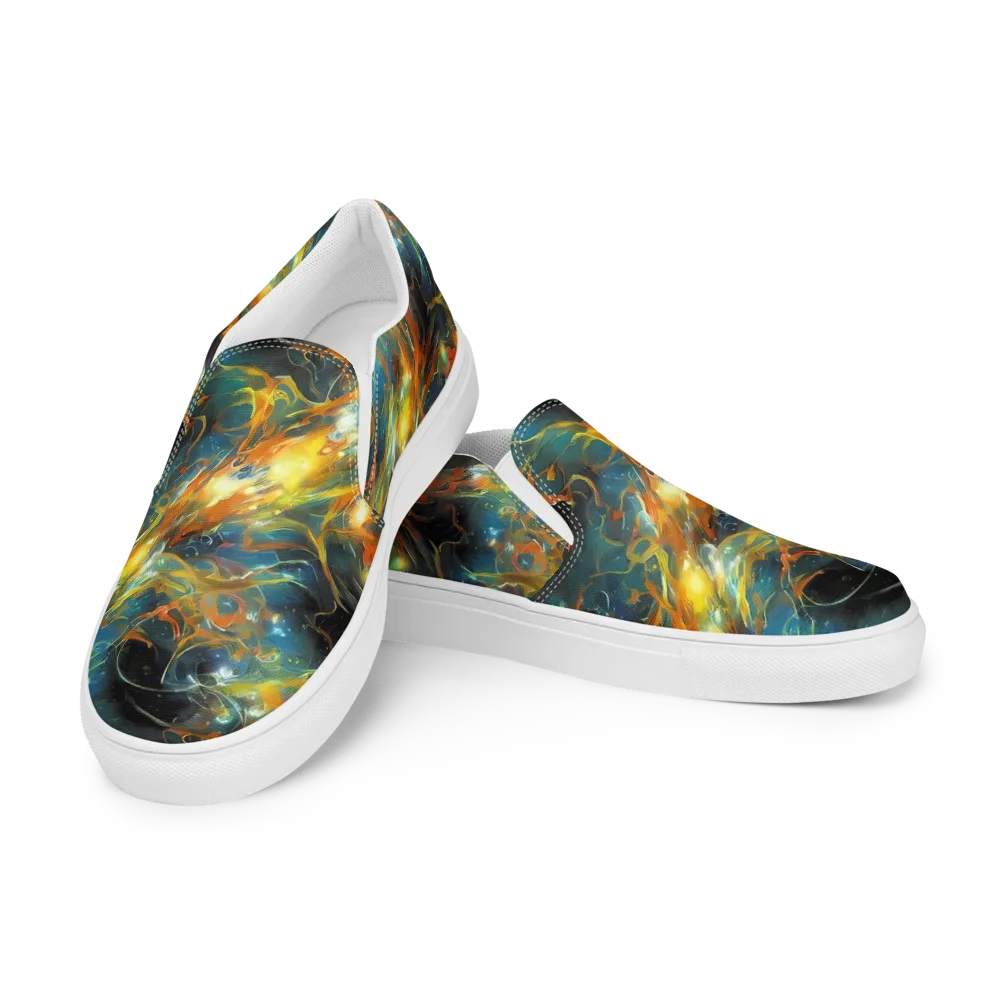 Cheng Wallis Whirl on Women's Slip-On Canvas Shoes — Left Front