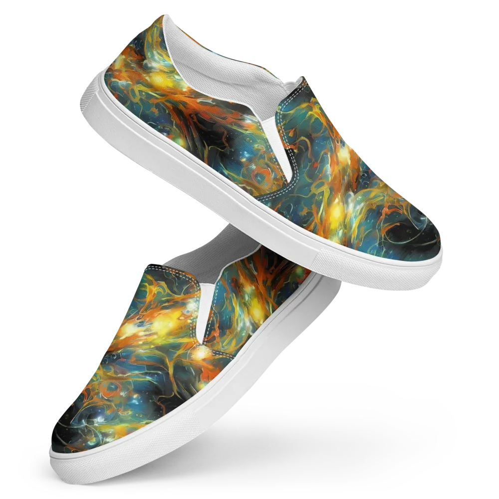 Cheng Wallis Whirl on Women's Slip-On Canvas Shoes — Front