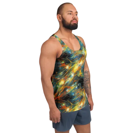 Cheng Wallis Whirl on a Men's Tank Top