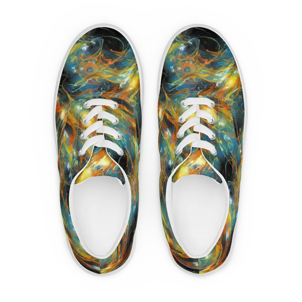 Cheng Wallis Whirl on Men's Lace-Up Canvas Shoes — Front