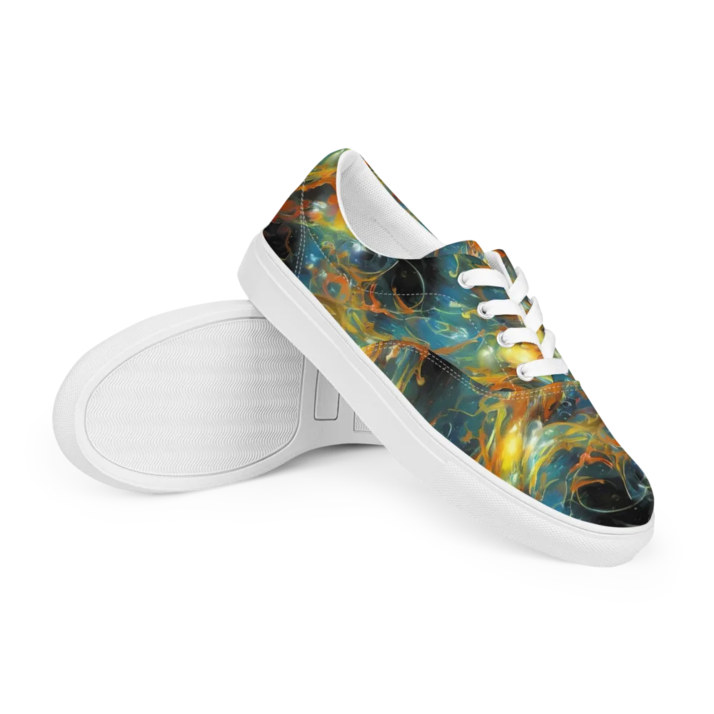 Cheng Wallis Whirl on Men's Lace-Up Canvas Shoes — Right Front