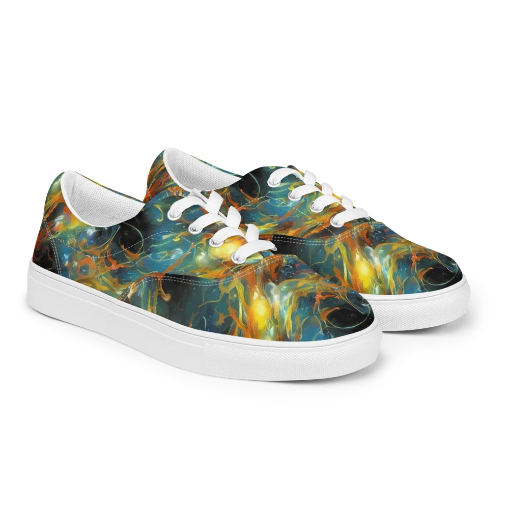 Cheng Wallis Whirl on Men's Lace-Up Canvas Shoes — Right Front