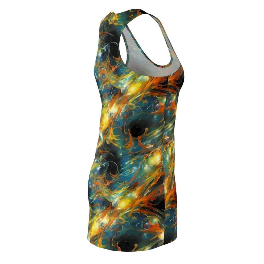 Cheng Wallis Whirl on Racerback Dress — Back Side