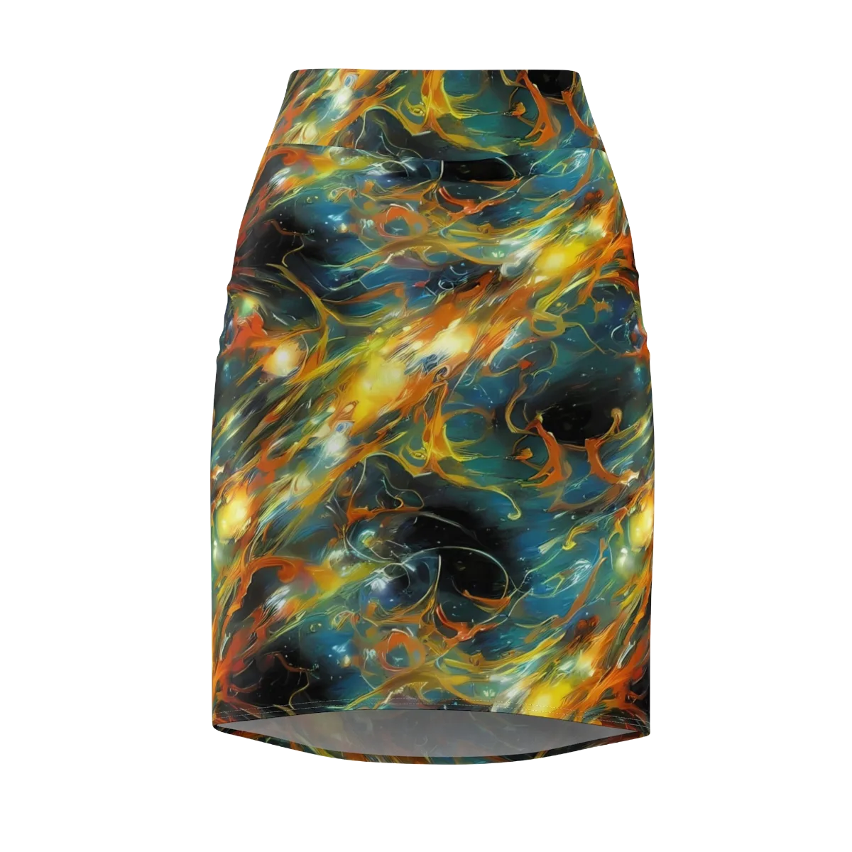 Cheng Wallis Whirl on Pencil Skirt — Front