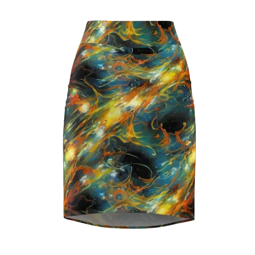 Cheng Wallis Whirl on a Pencil Skirt