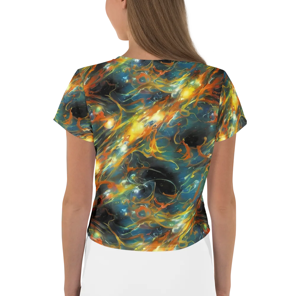 Cheng Wallis Whirl on Crop Tee — Back