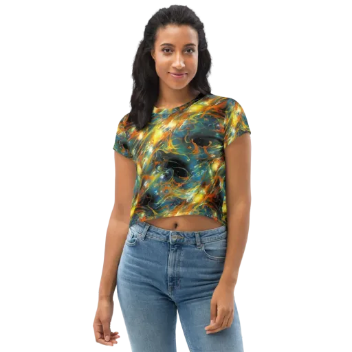 Cheng Wallis Whirl on a Crop Tee