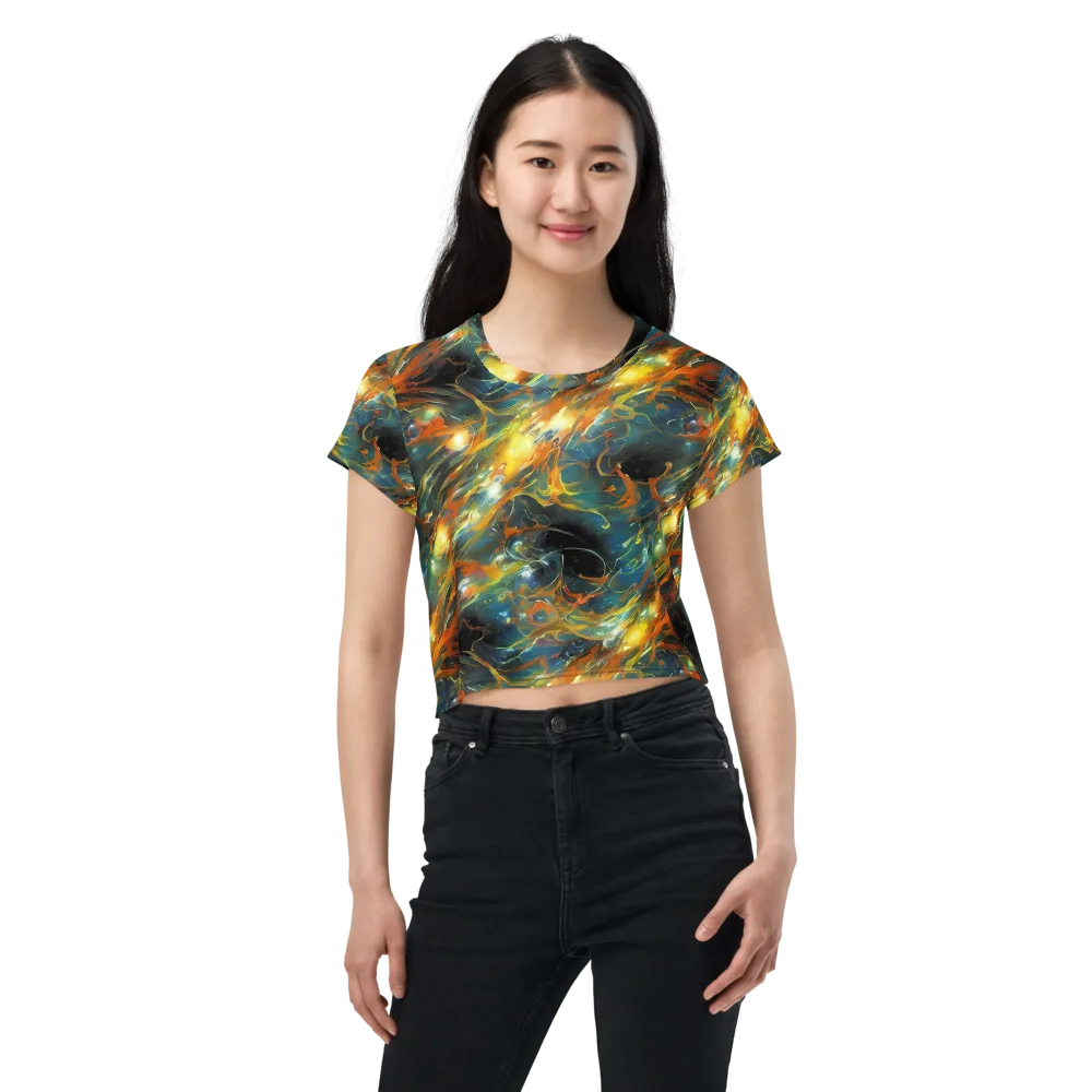 Cheng Wallis Whirl on Crop Tee — Front