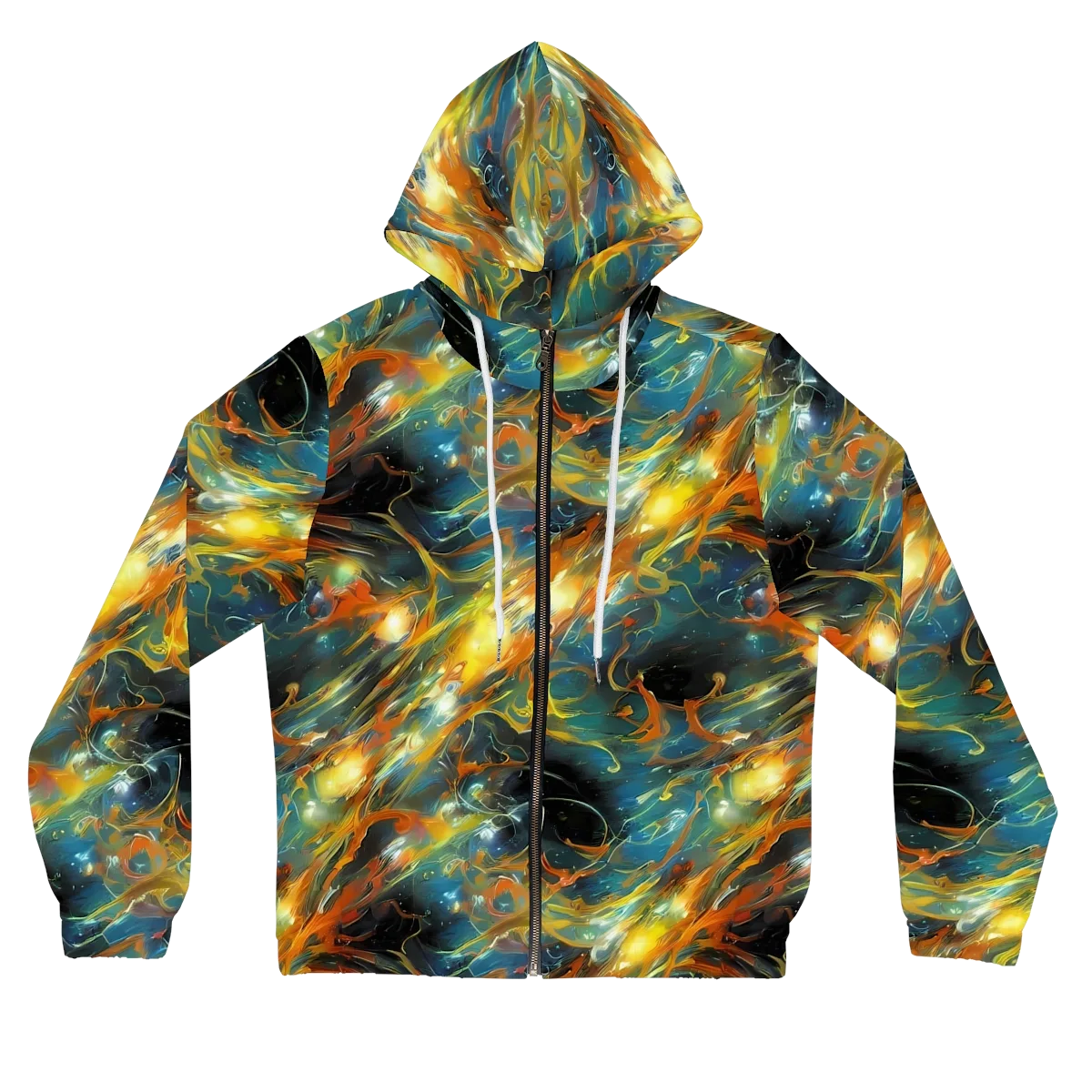 Cheng Wallis Whirl on Women's Full-Zip Hoodie — Front