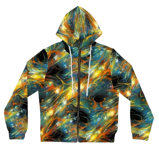 Cheng Wallis Whirl on a Women's Full-Zip Hoodie