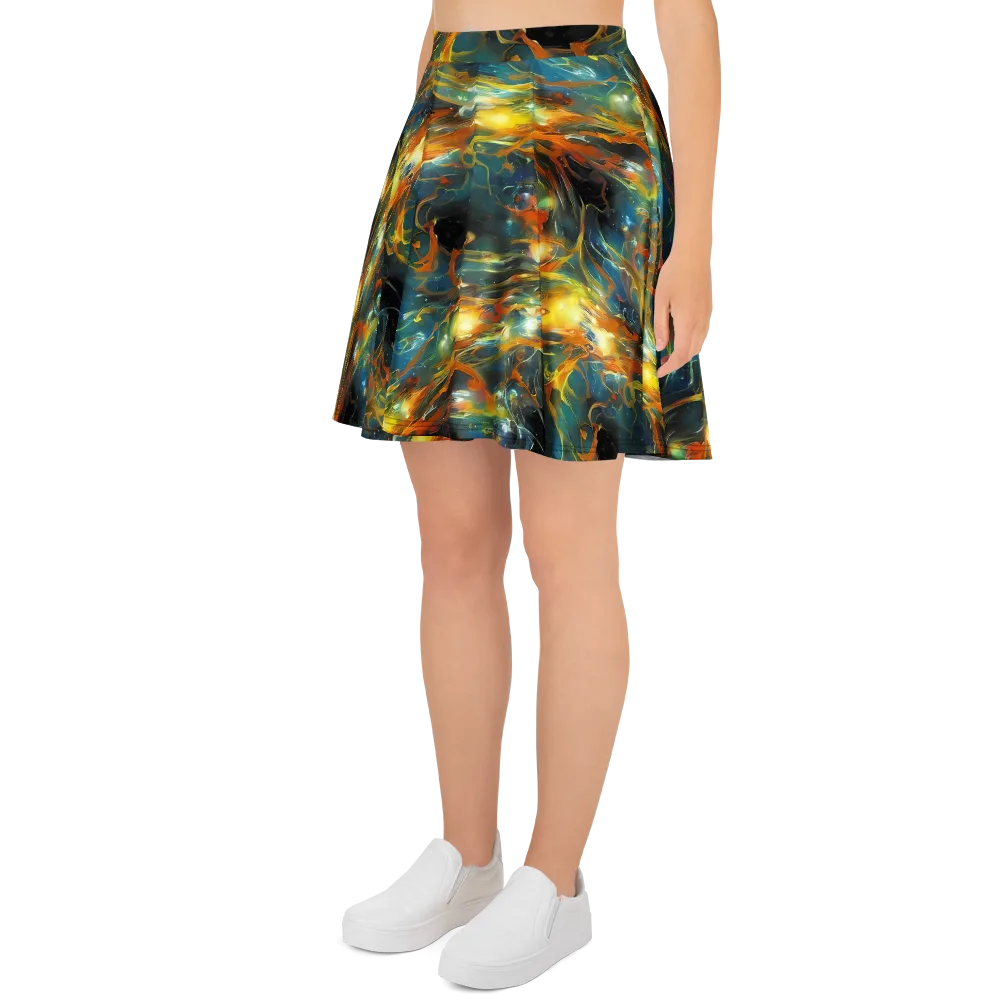 Cheng Wallis Whirl on Skater Skirt — Left