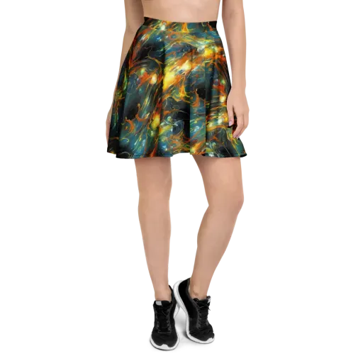 Cheng Wallis Whirl on a Skater Skirt