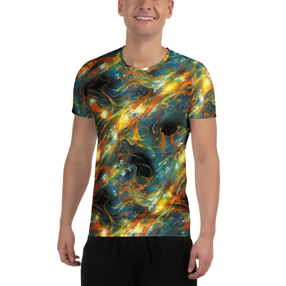 Cheng Wallis Whirl on Men's Athletic T-Shirt — Front