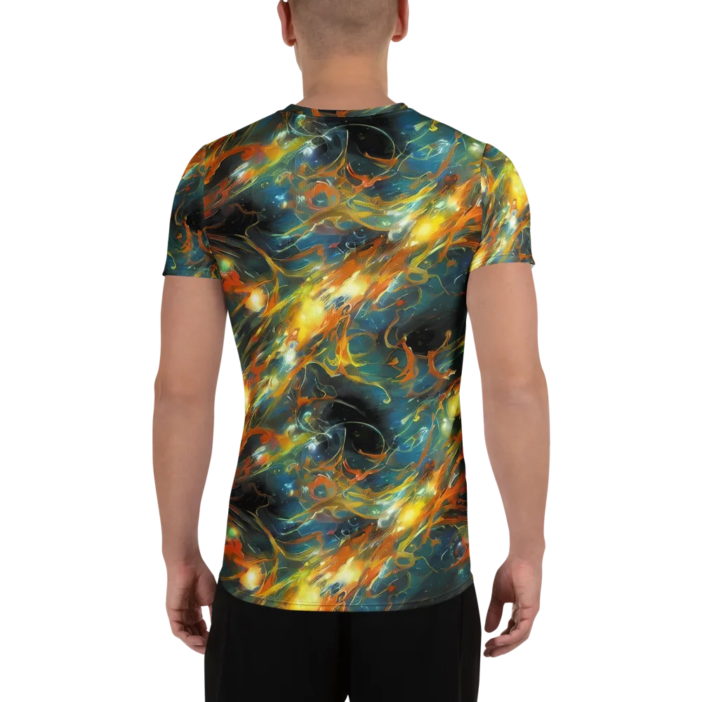 Cheng Wallis Whirl on Men's Athletic T-Shirt — Back