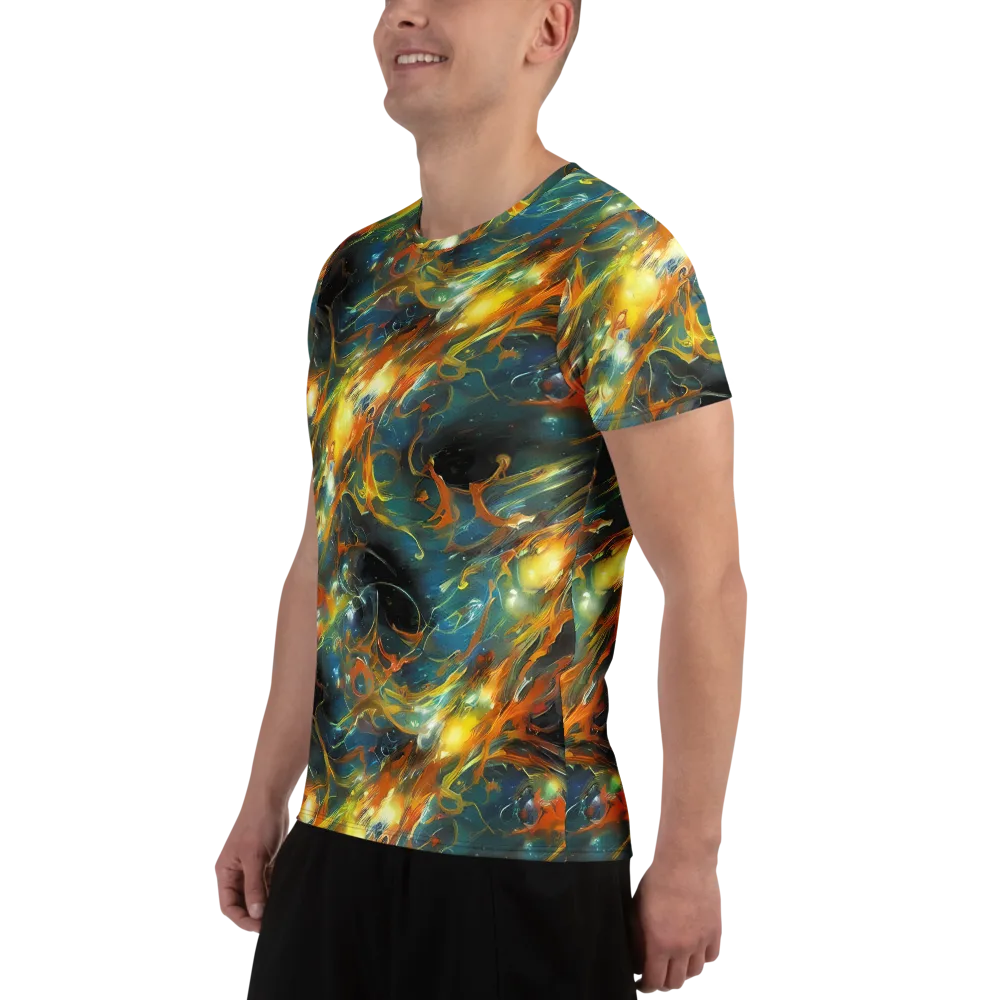 Cheng Wallis Whirl on Men's Athletic T-Shirt — Left