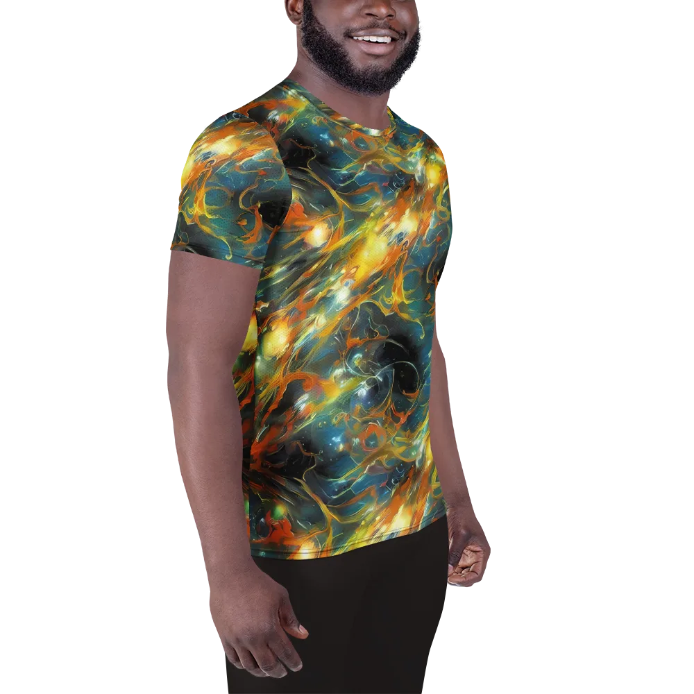 Cheng Wallis Whirl on Men's Athletic T-Shirt — Right