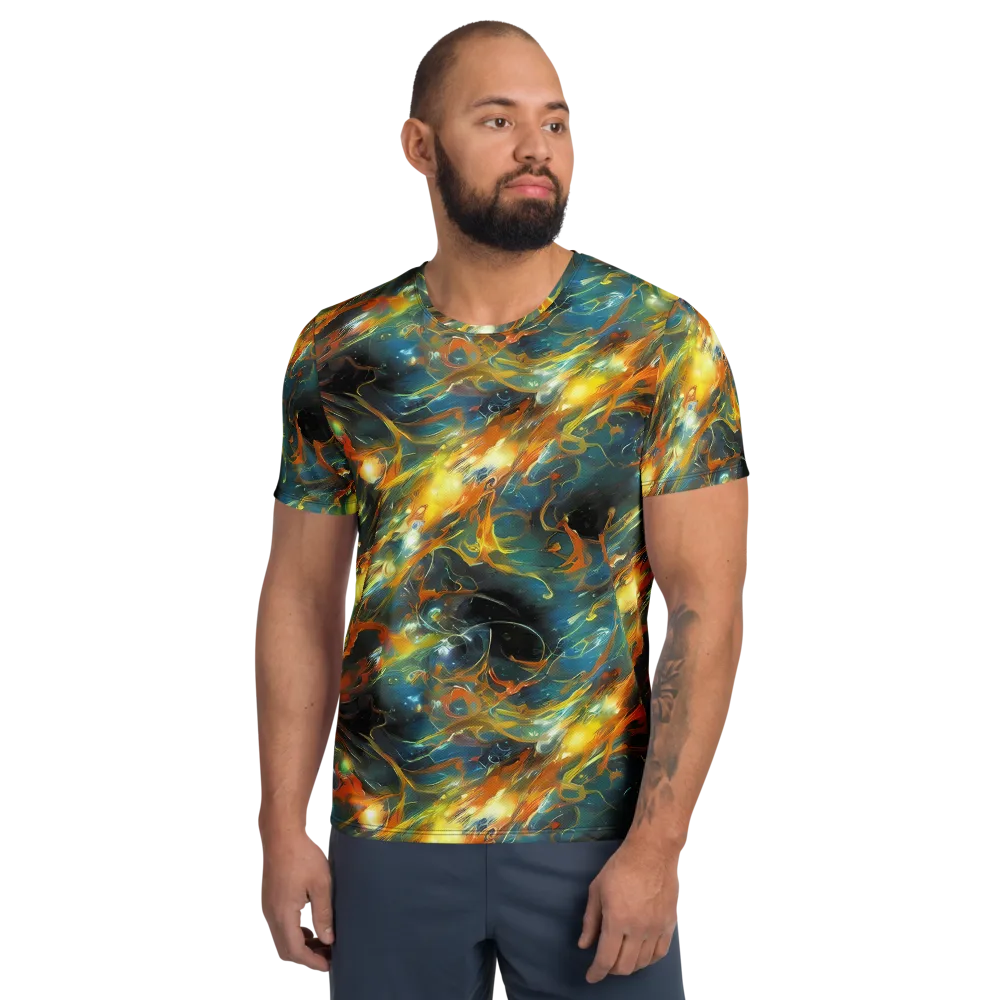 Cheng Wallis Whirl on Men's Athletic T-Shirt — Front