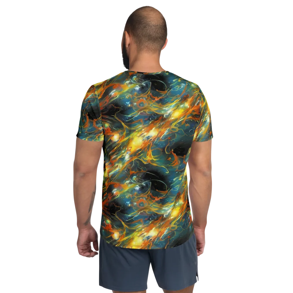 Cheng Wallis Whirl on Men's Athletic T-Shirt — Back