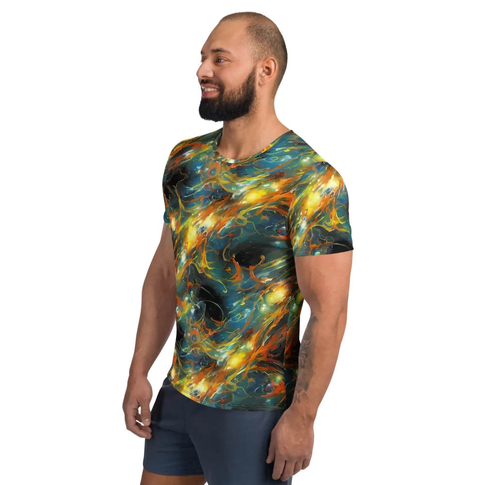 Cheng Wallis Whirl on Men's Athletic T-Shirt — Left