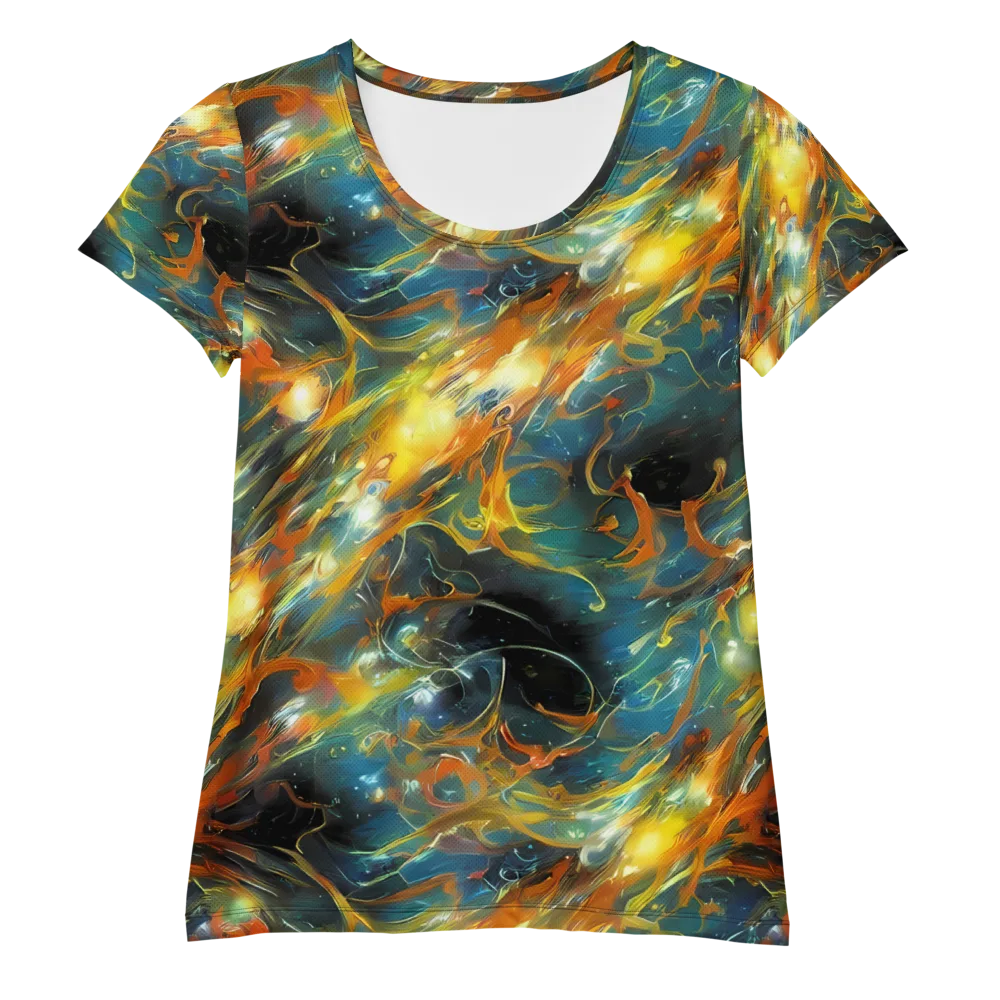 Cheng Wallis Whirl on Women's Athletic T-Shirt — Front