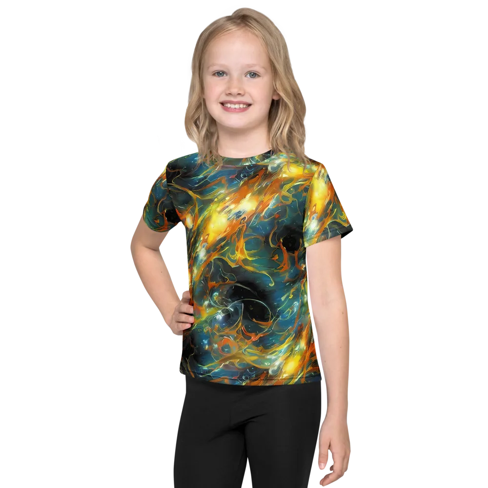 Cheng Wallis Whirl on Kids Crew Neck T-Shirt — Front