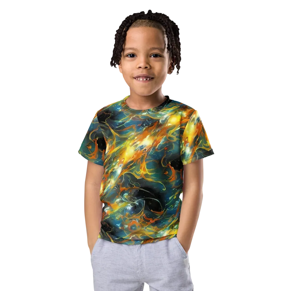 Cheng Wallis Whirl on Kids Crew Neck T-Shirt — Front
