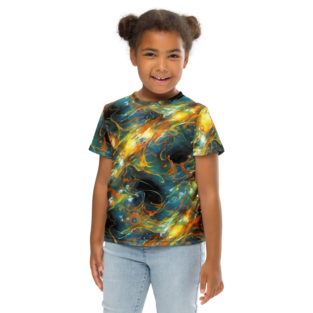 Cheng Wallis Whirl on Kids Crew Neck T-Shirt — Front