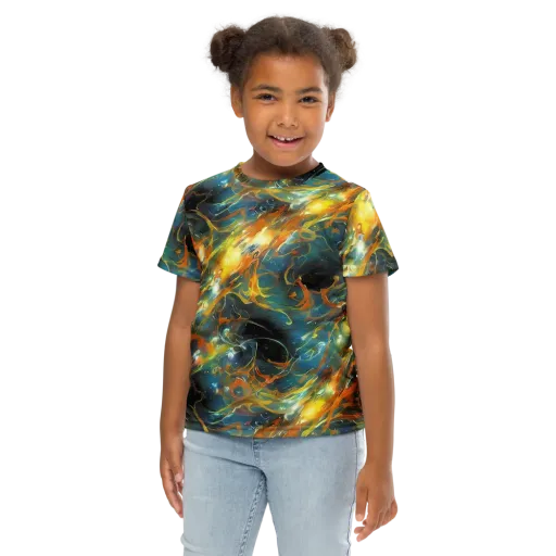 Cheng Wallis Whirl on a Kids Crew Neck T-Shirt