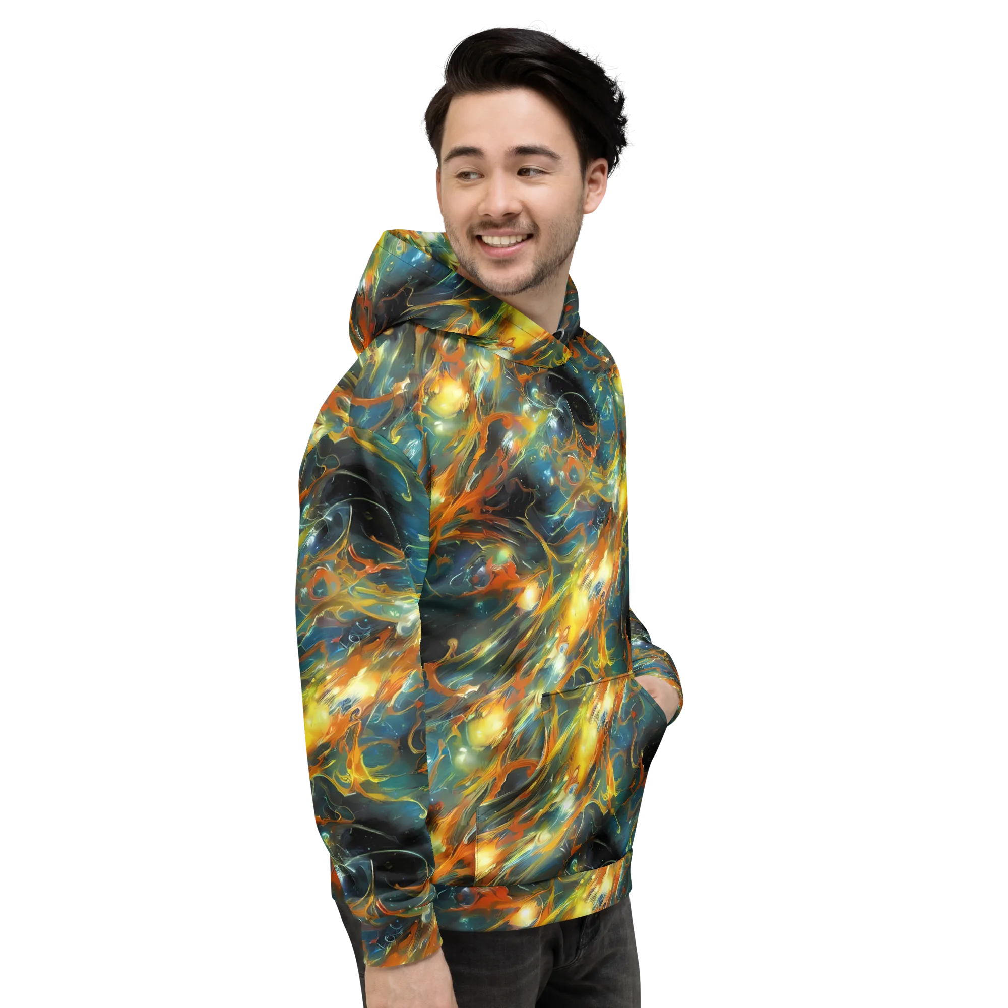 Cheng Wallis Whirl on Hoodie — Right