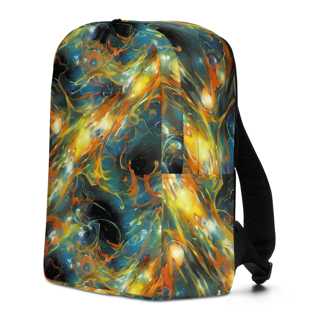 Cheng Wallis Whirl on Minimalist Backpack — Left