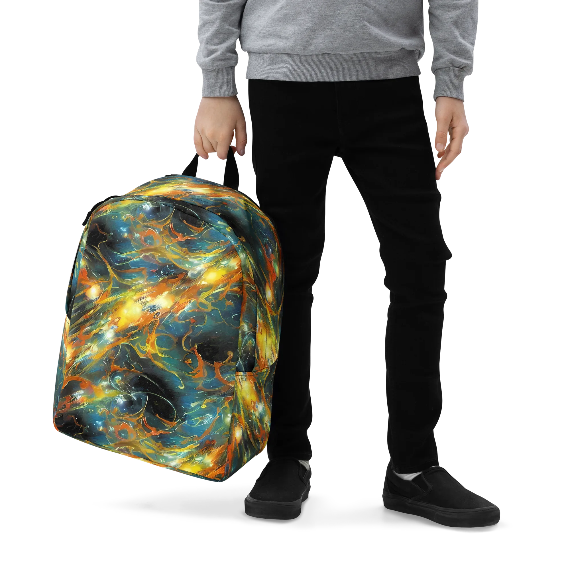 Cheng Wallis Whirl on Minimalist Backpack — Zoomed-in