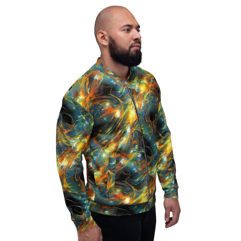 Cheng Wallis Whirl on Bomber Jacket — Right