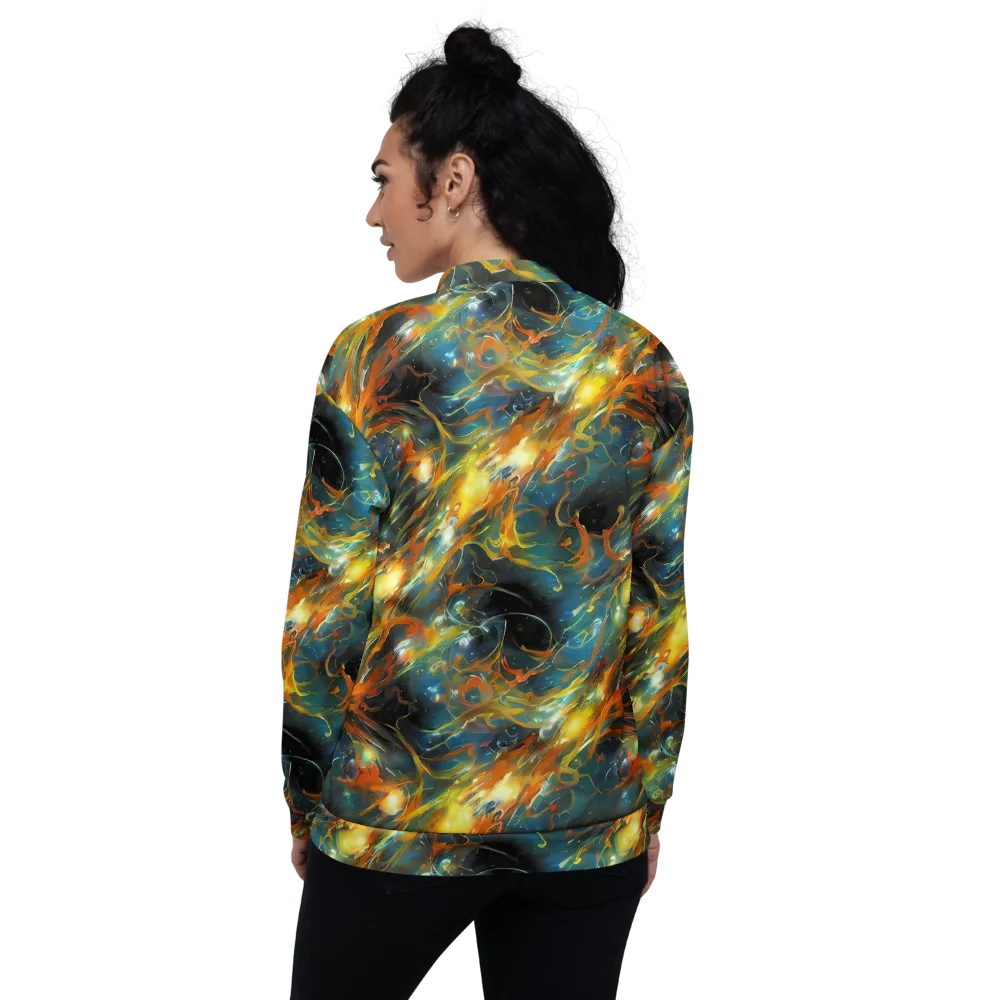 Cheng Wallis Whirl on Bomber Jacket — Back