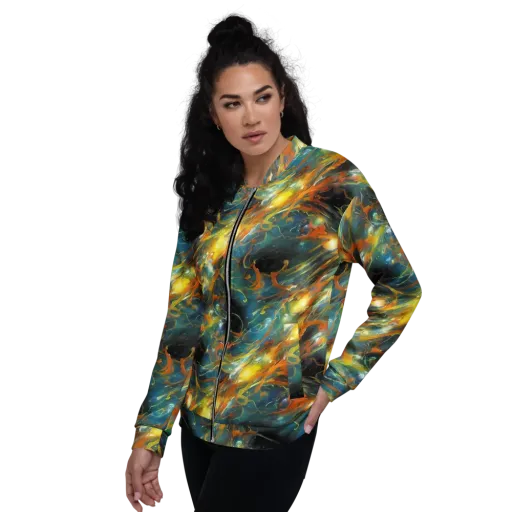 Cheng Wallis Whirl on a Bomber Jacket