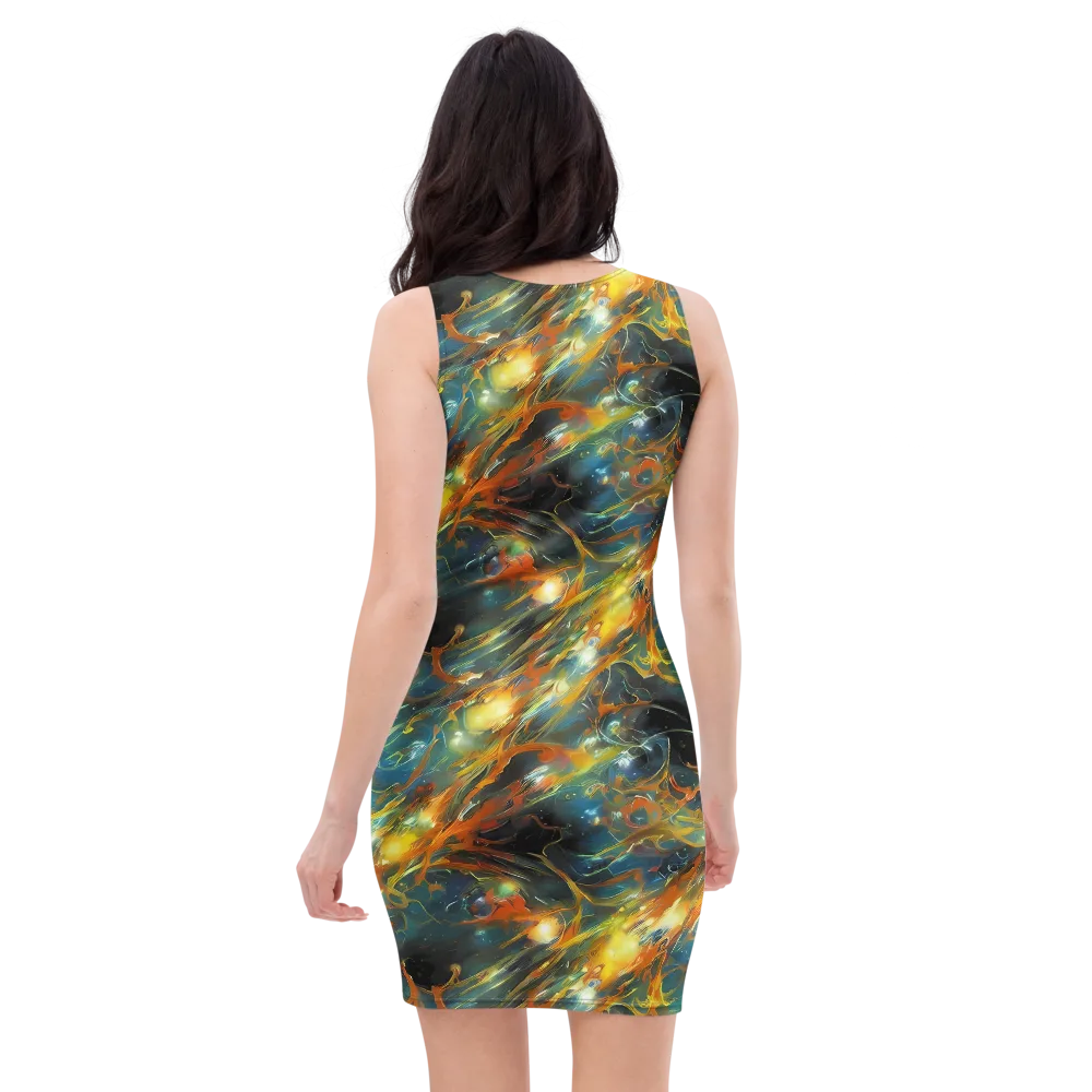Cheng Wallis Whirl on Bodycon Dress — Back